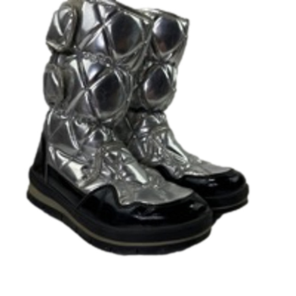 Jog Dog Silver puffy winter boots  - made in Italy size 39 - Picture 1 of 11
